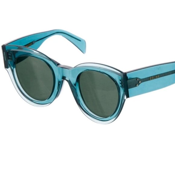 Celine Cat Eyes Sunglasses CL41447/S MR8 Petrol Petra Cats Eyes Sunglasses